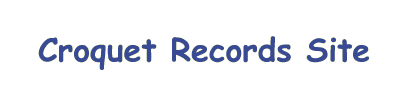 Croquet Records Site
